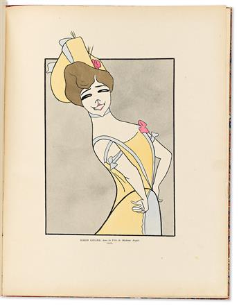LEONETTO CAPPIELLO (1875-1942). NOS ACTRICES. Bound volume. 1899. 17x13½ inches, 43¼x34¼ cm. Éditions de la Revue Blanche, Paris.